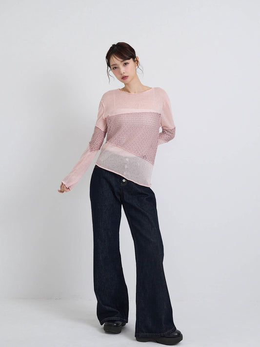 airy open summer knit tops