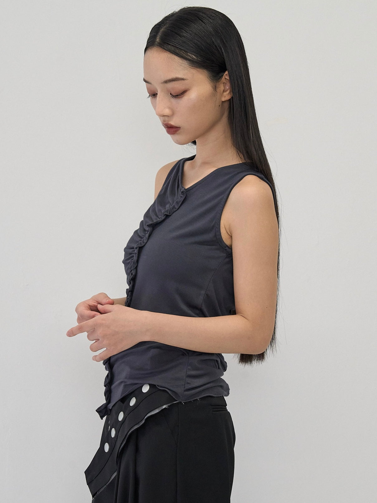 ruched drape tops