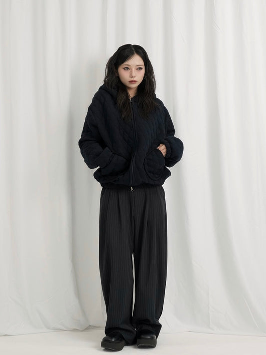 soft quilting hoodie
