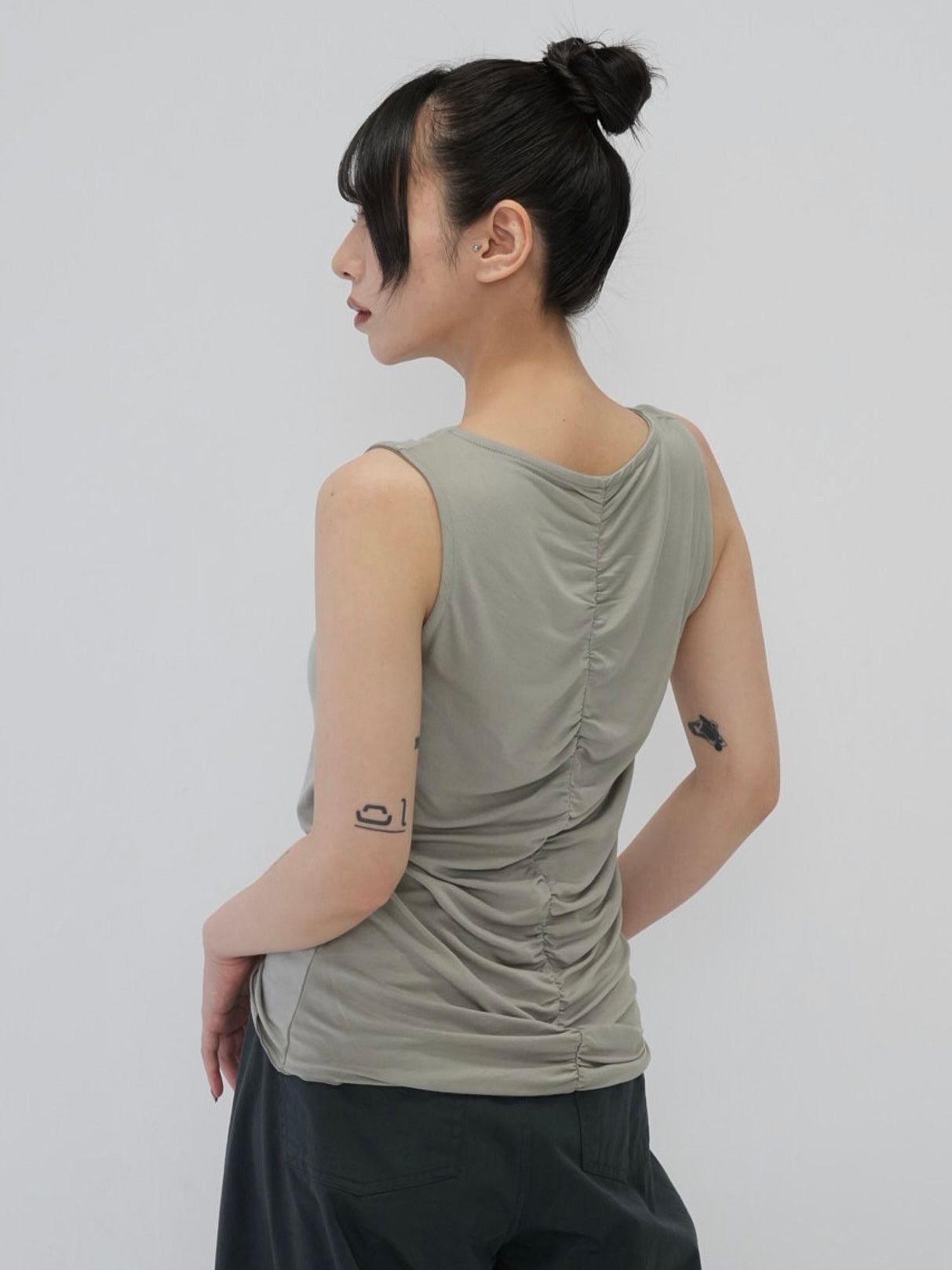 ruched drape tops