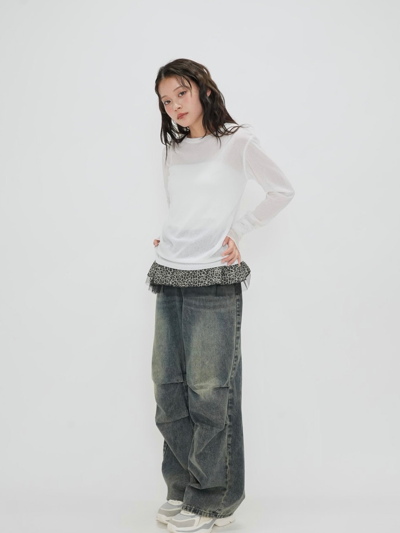 bicolor see through t