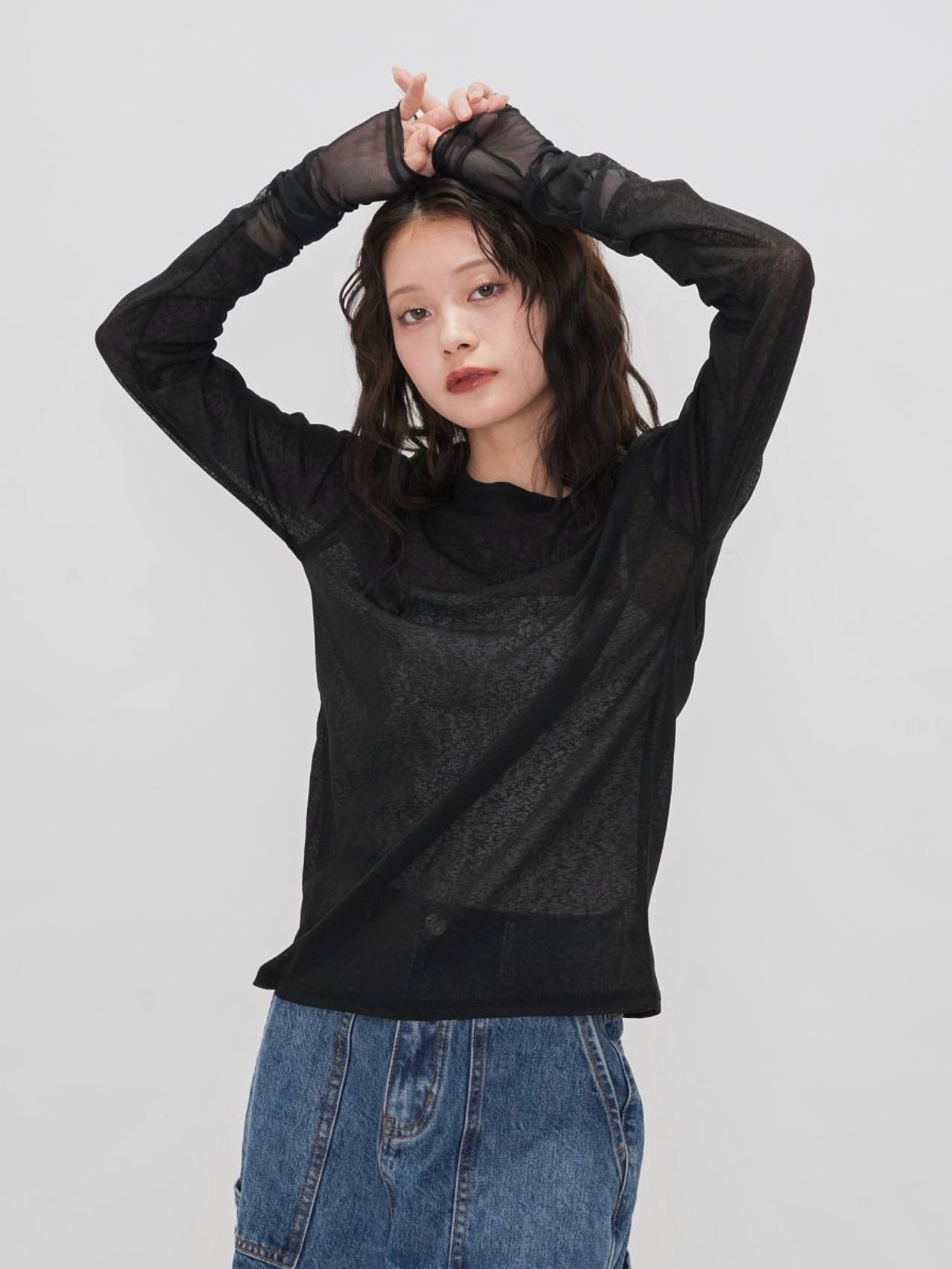 bicolor see through t