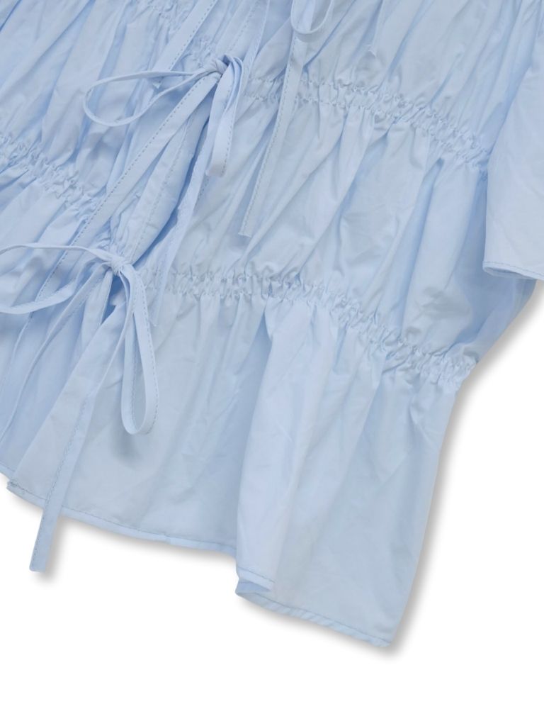 front ribbon blouse