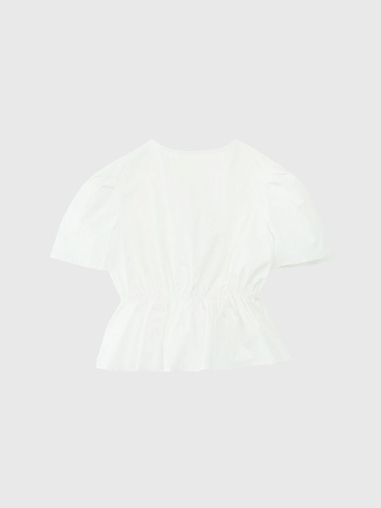 front ribbon blouse
