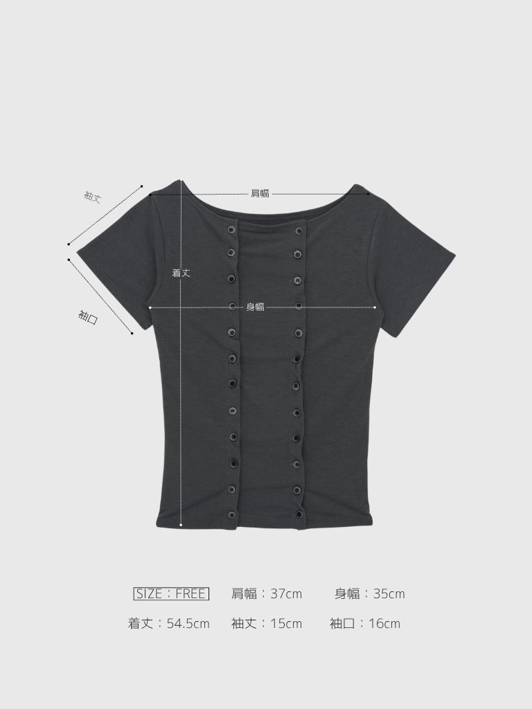double button tops