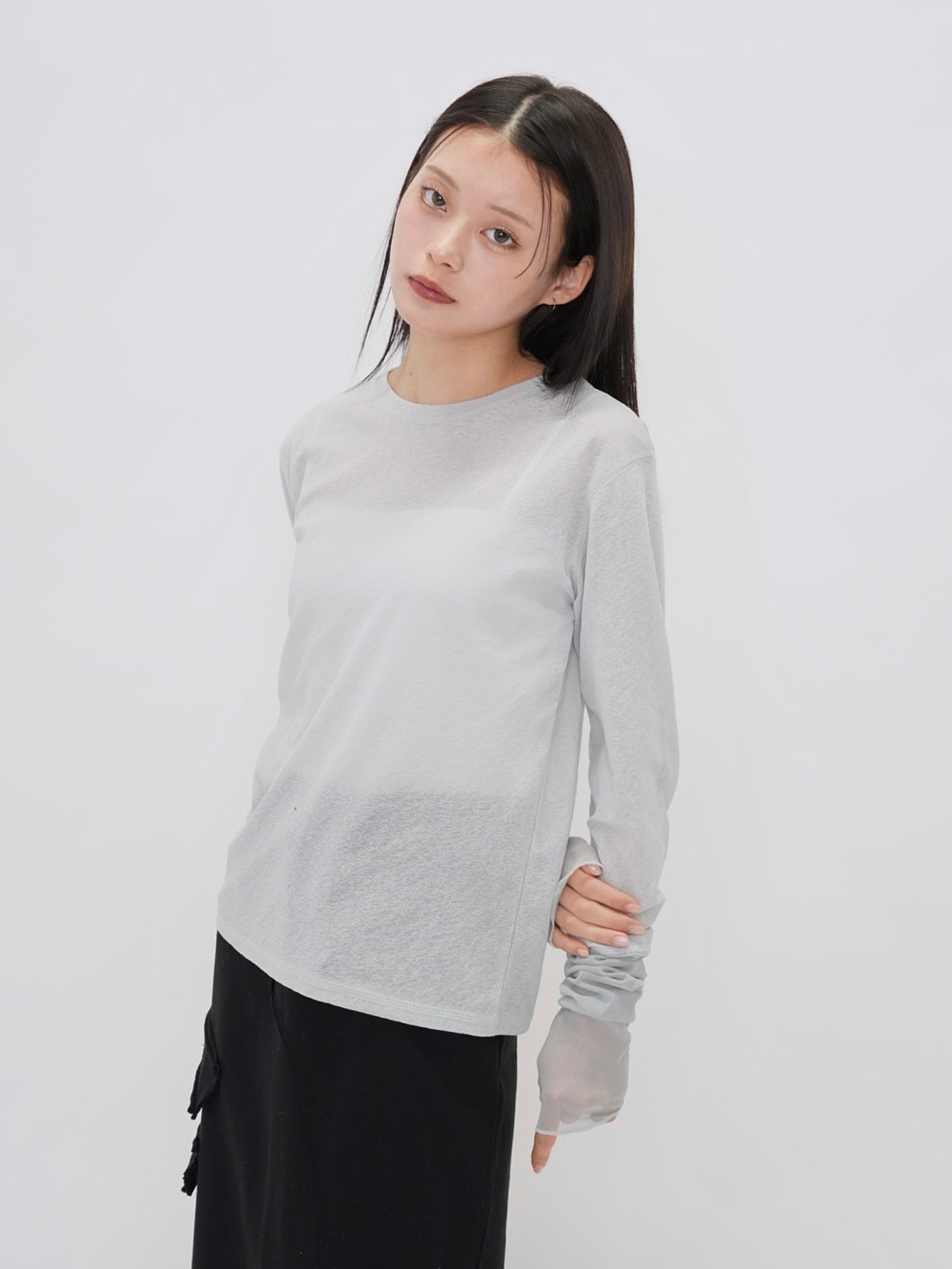 bicolor see through t