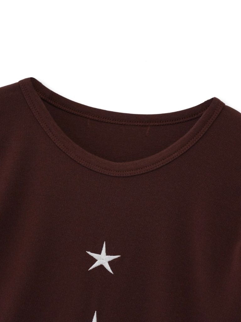 vertical star print tops
