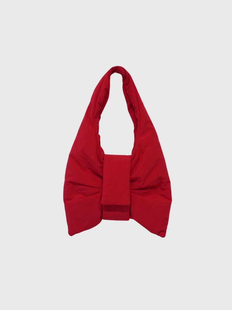 fluffy ribbon mini bag