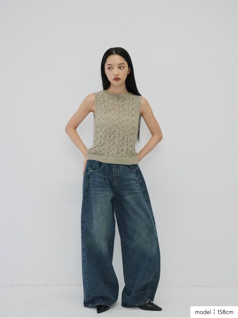 wide cut denim