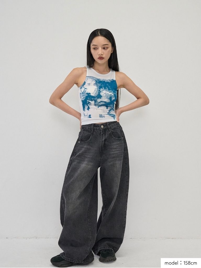 wide cut denim