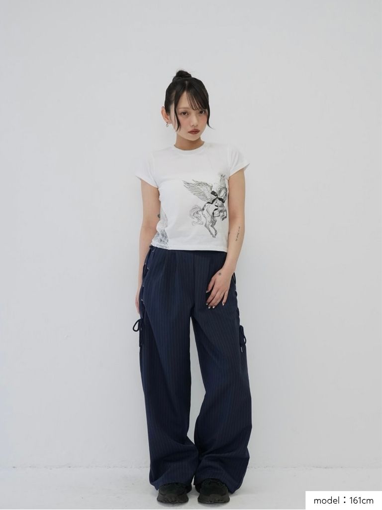 side lace unicorn tops