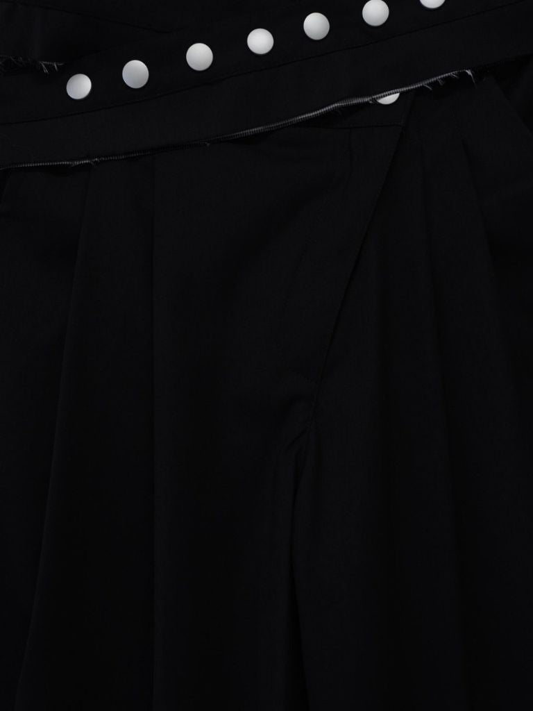 layered belt wide pants