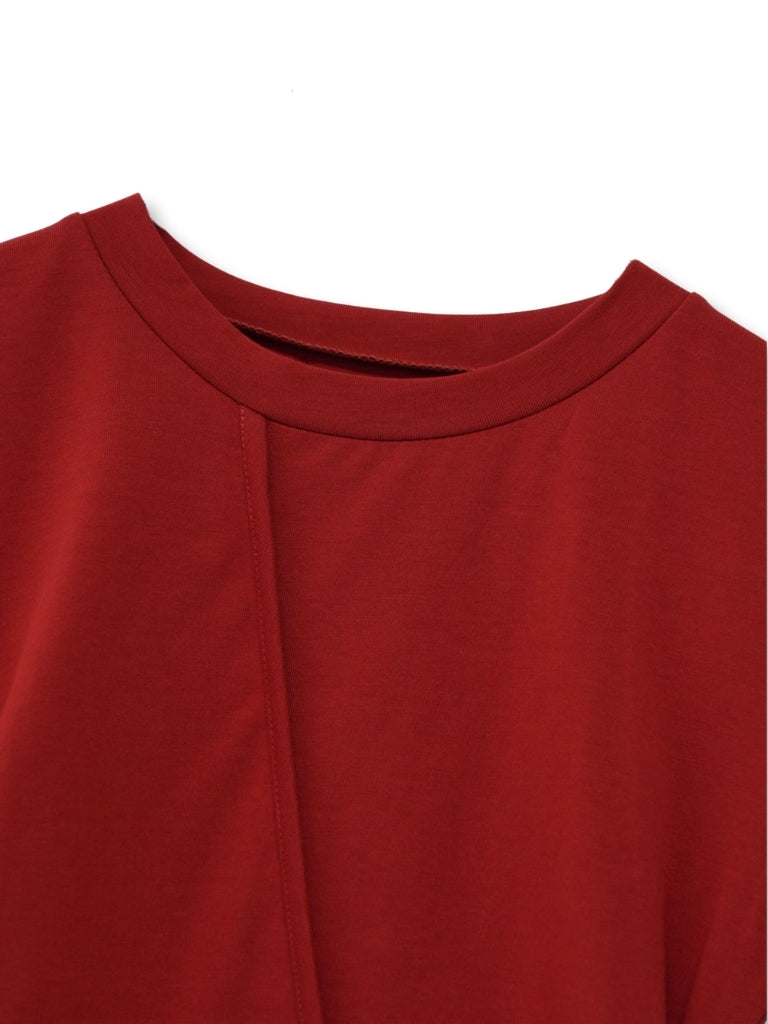 center seam side shirring tops