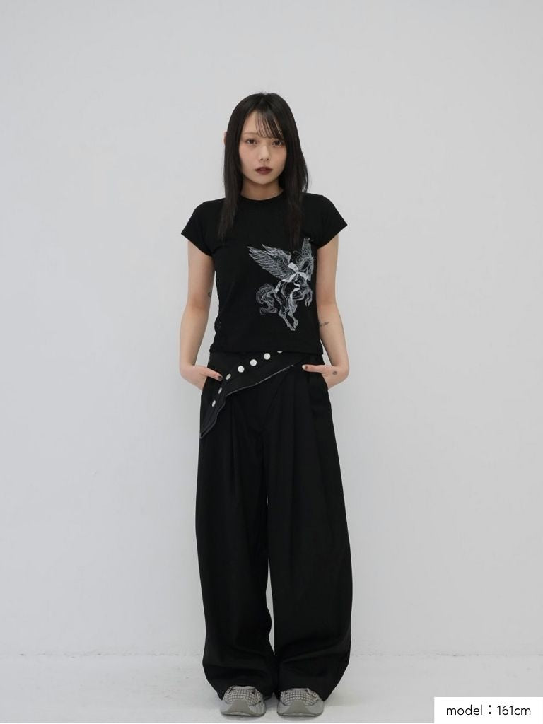 side lace unicorn tops