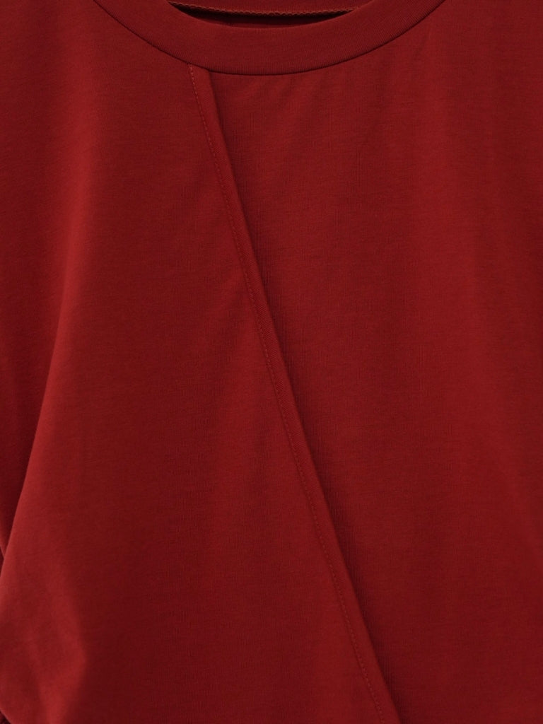center seam side shirring tops