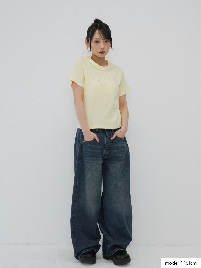 wide cut denim