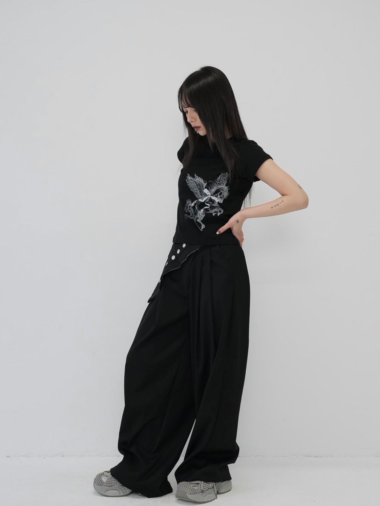 side lace unicorn tops