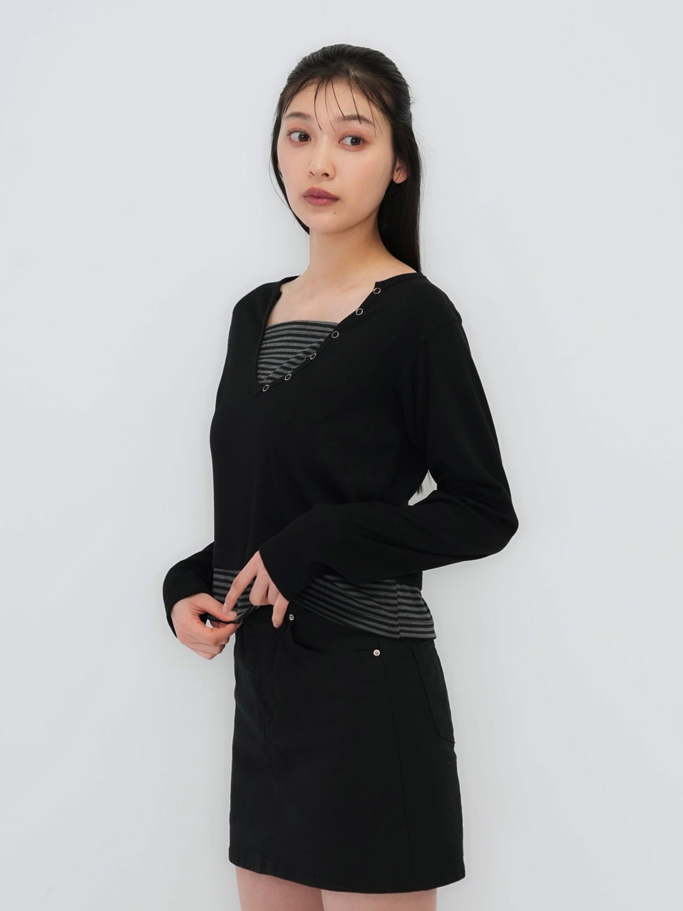 border layered snap tops