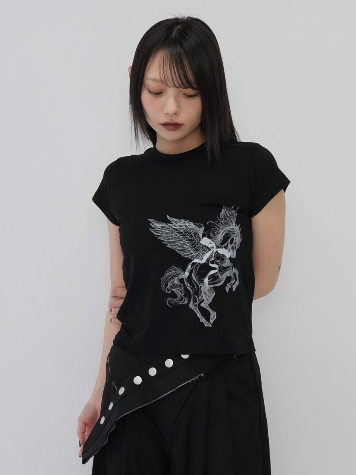 side lace unicorn tops