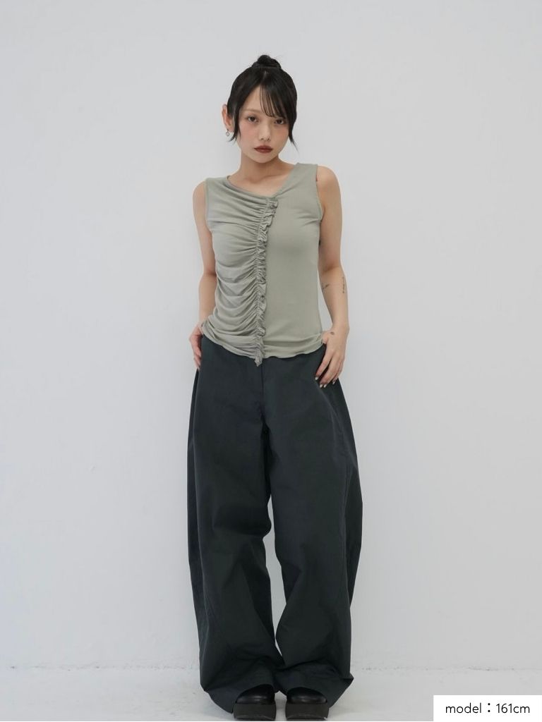 ruched drape tops