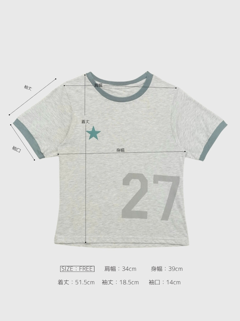 27 star ringer tops