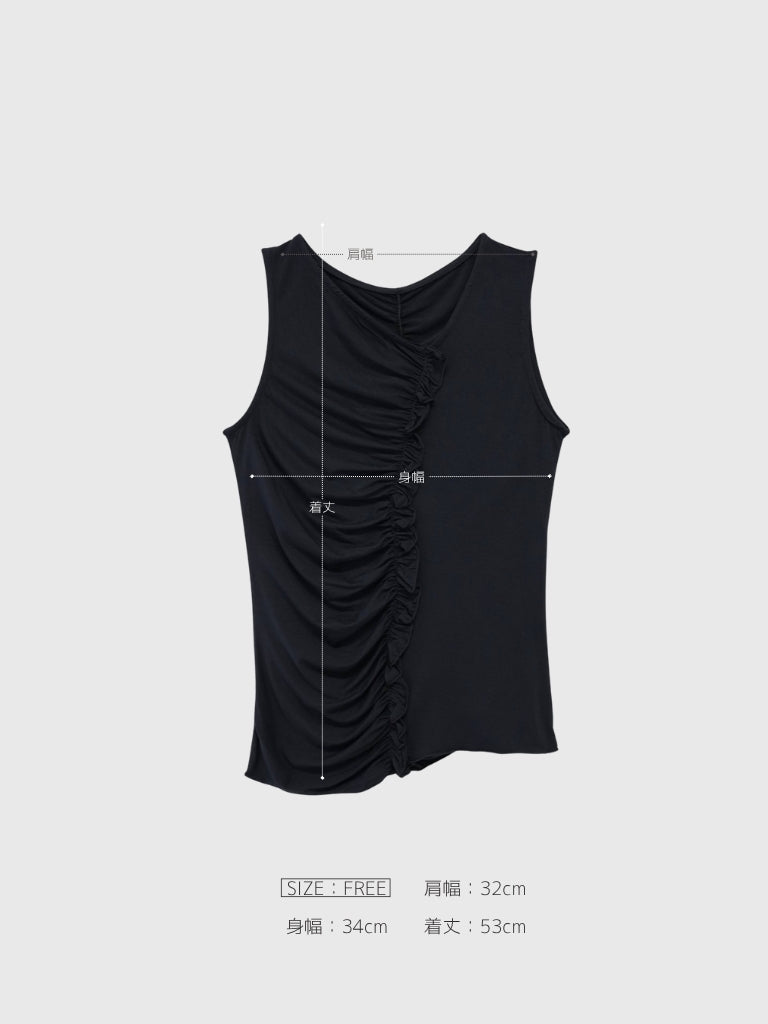 ruched drape tops