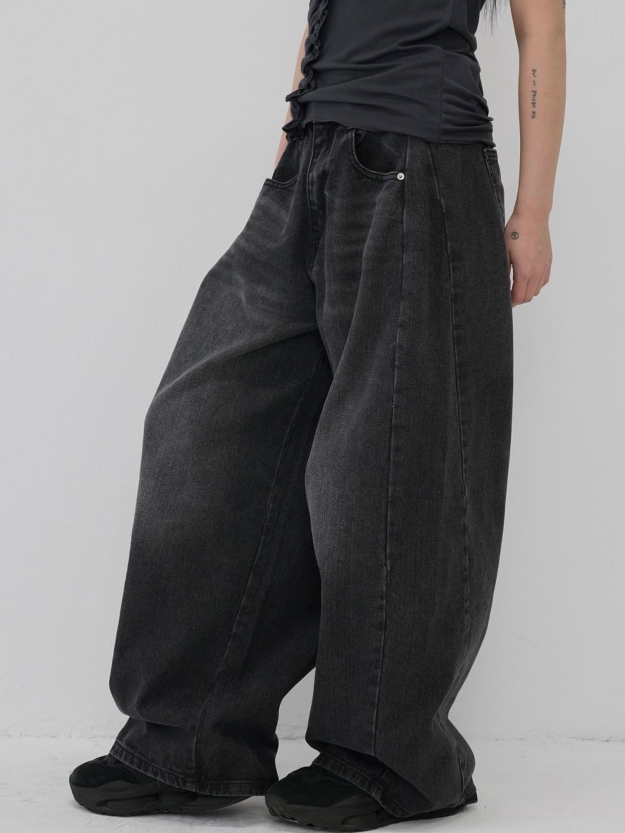 wide cut denim