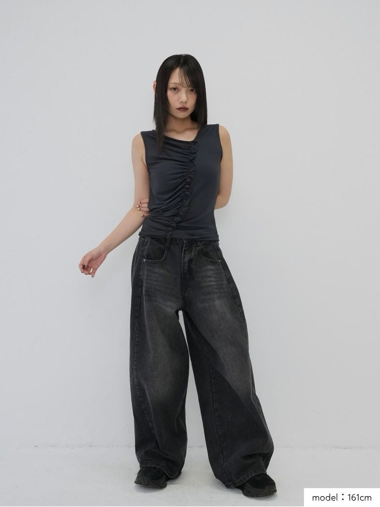 wide cut denim
