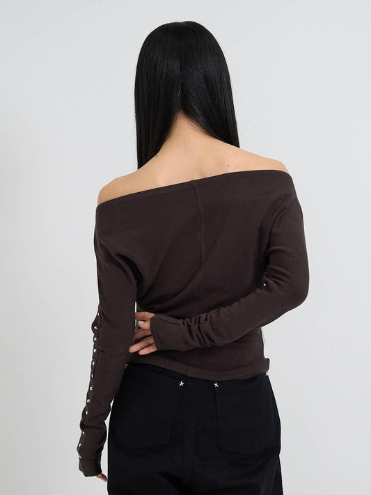 studs off shoulder tops