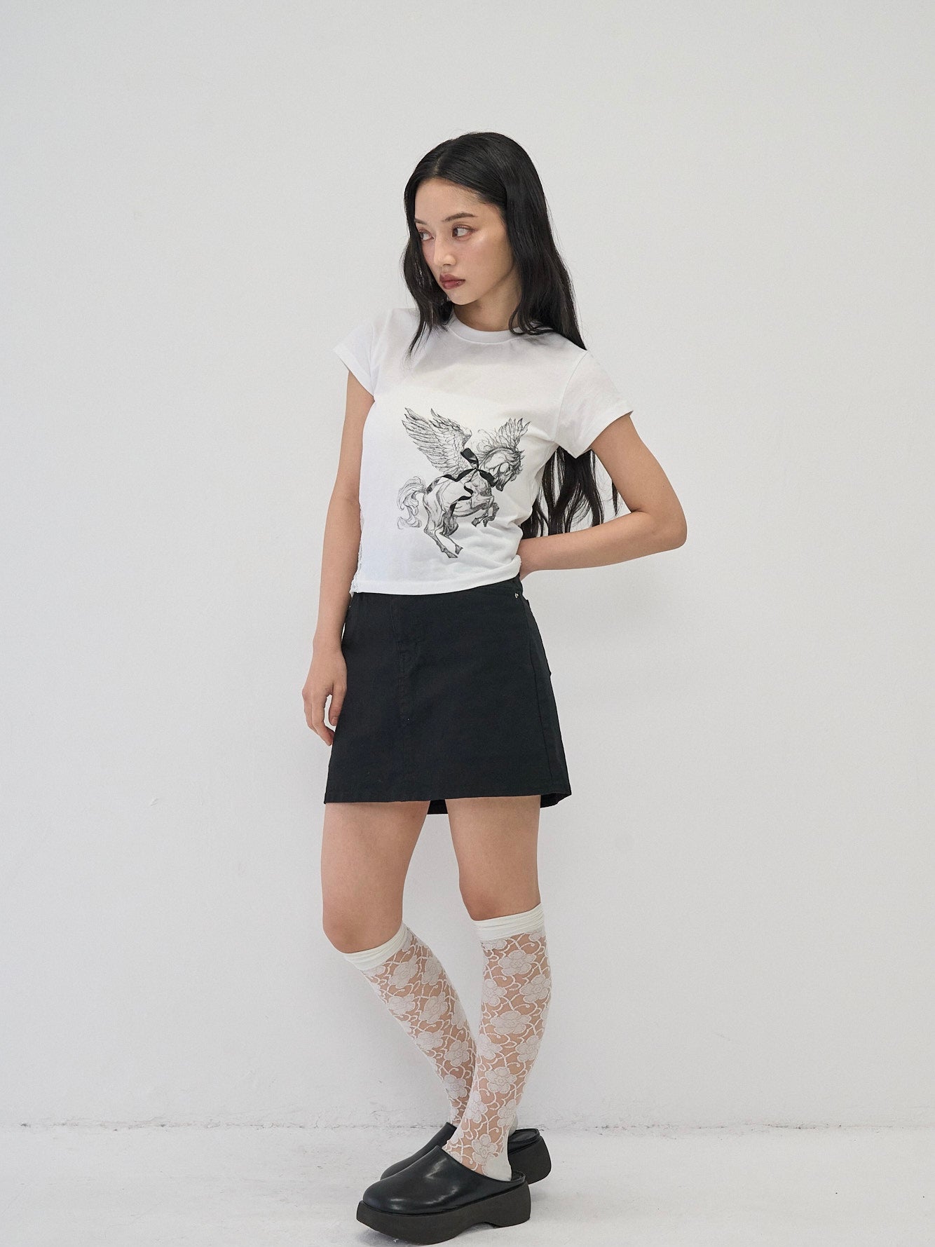 side lace unicorn tops