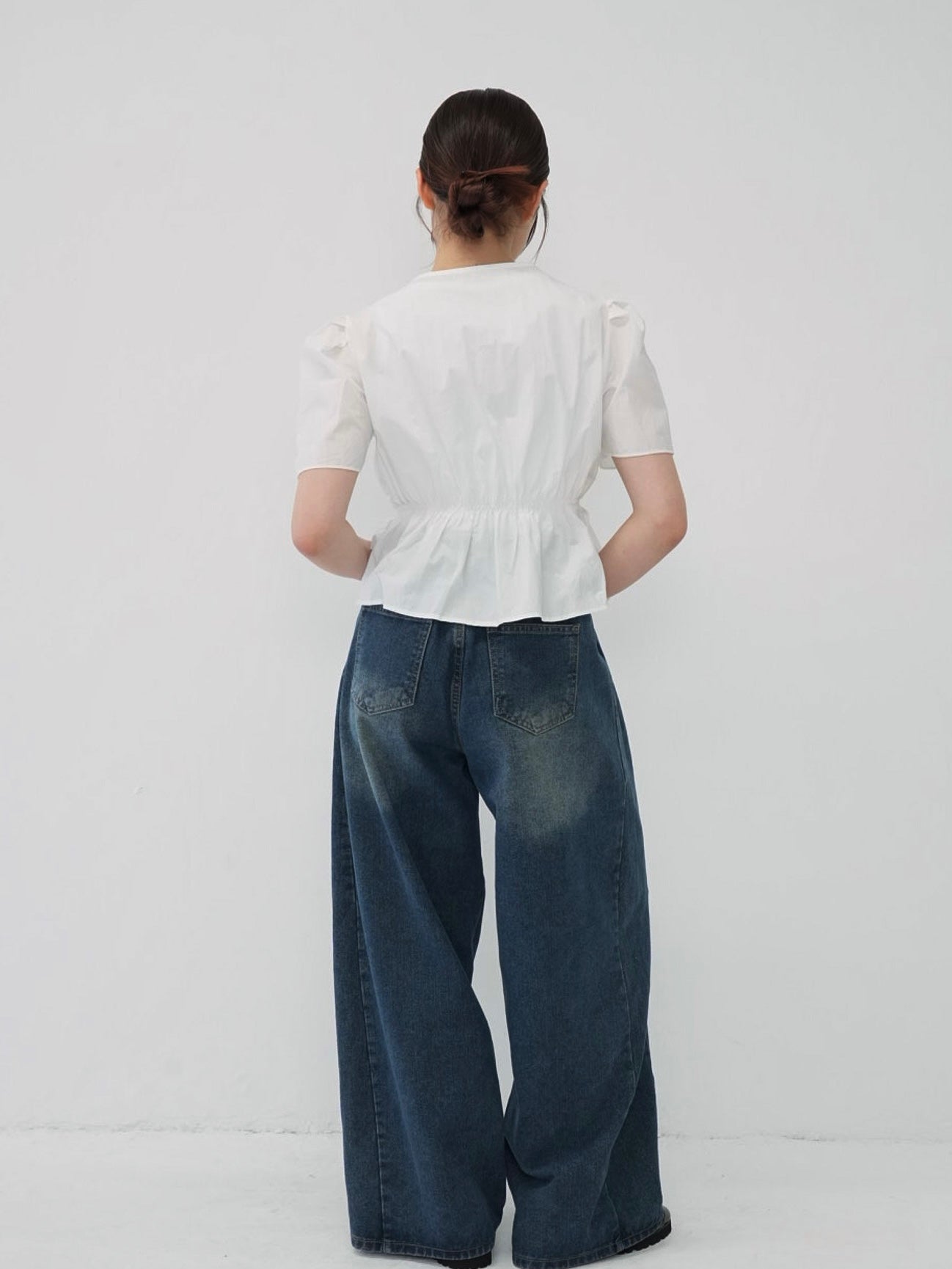 front ribbon blouse