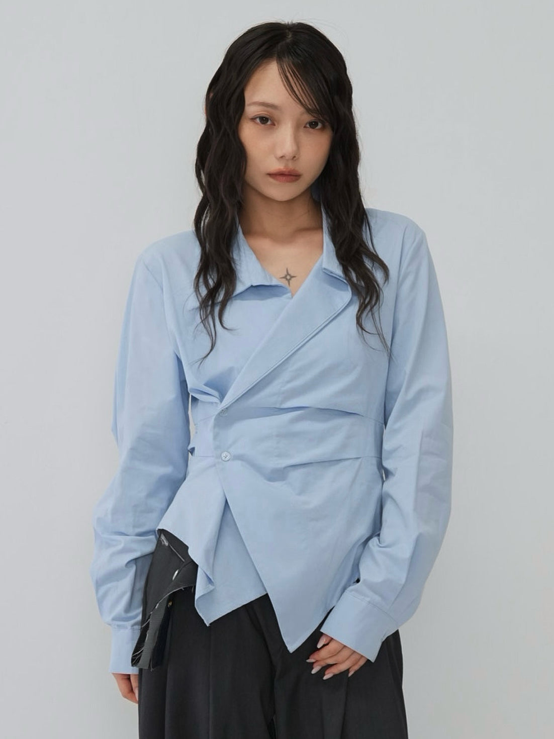 wrap ribbon shirt