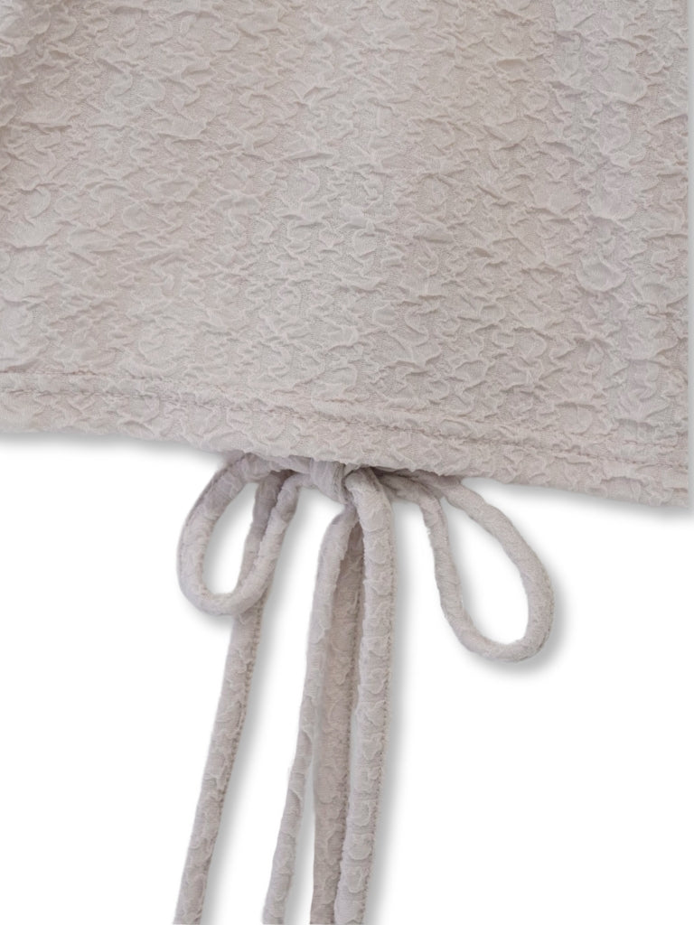 ribbon open back tops