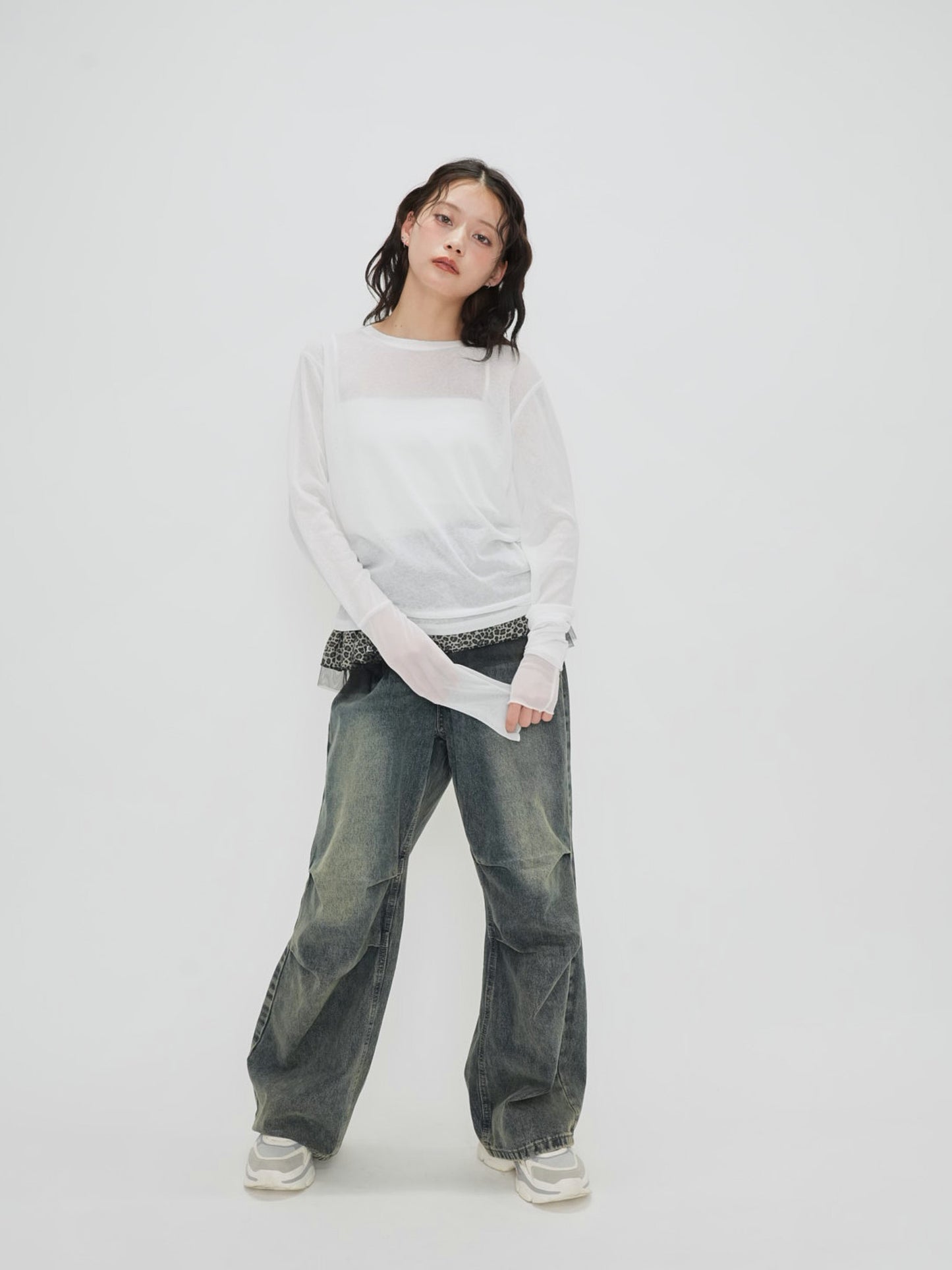 bicolor see through t