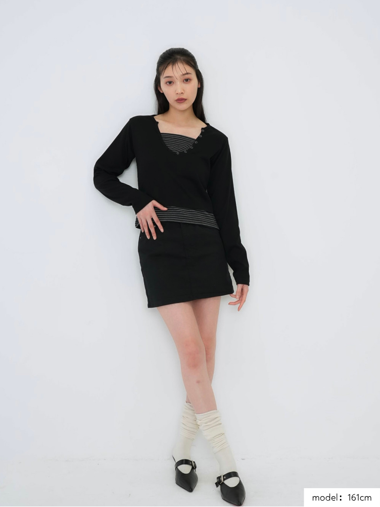 border layered snap tops