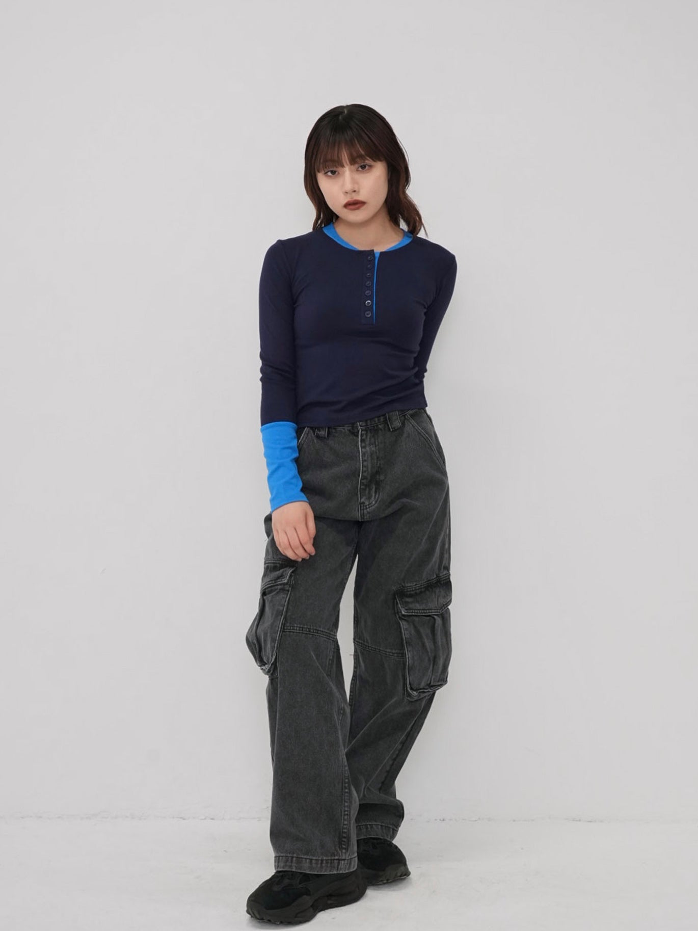 military denim pants
