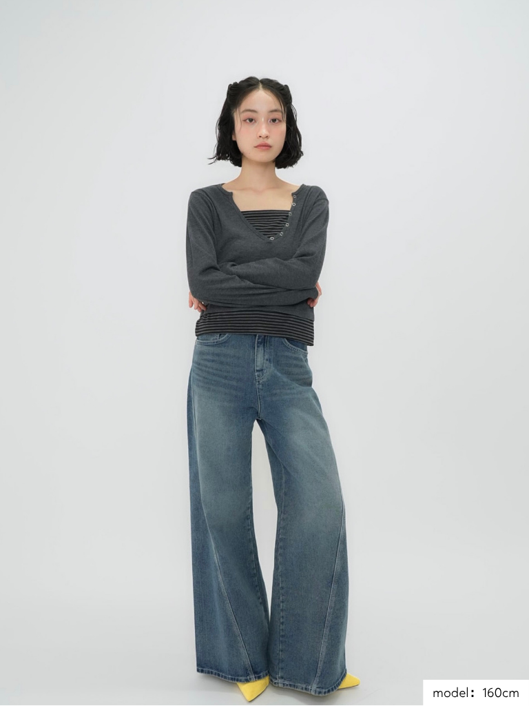 border layered snap tops