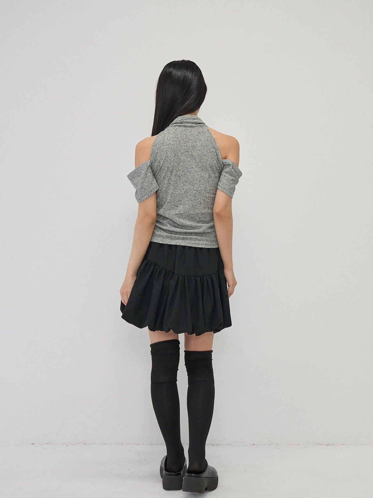 drape off shoulder tops