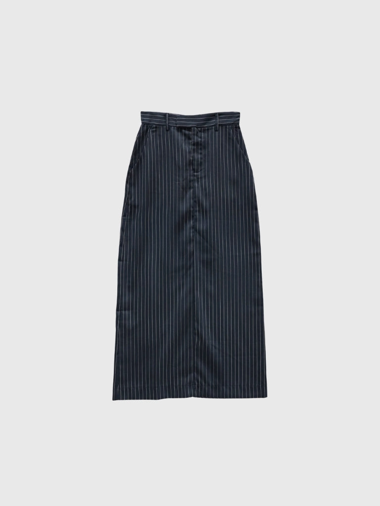 stripe long skirt