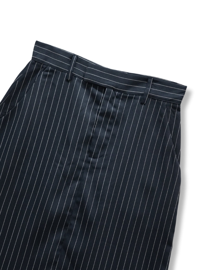 stripe long skirt