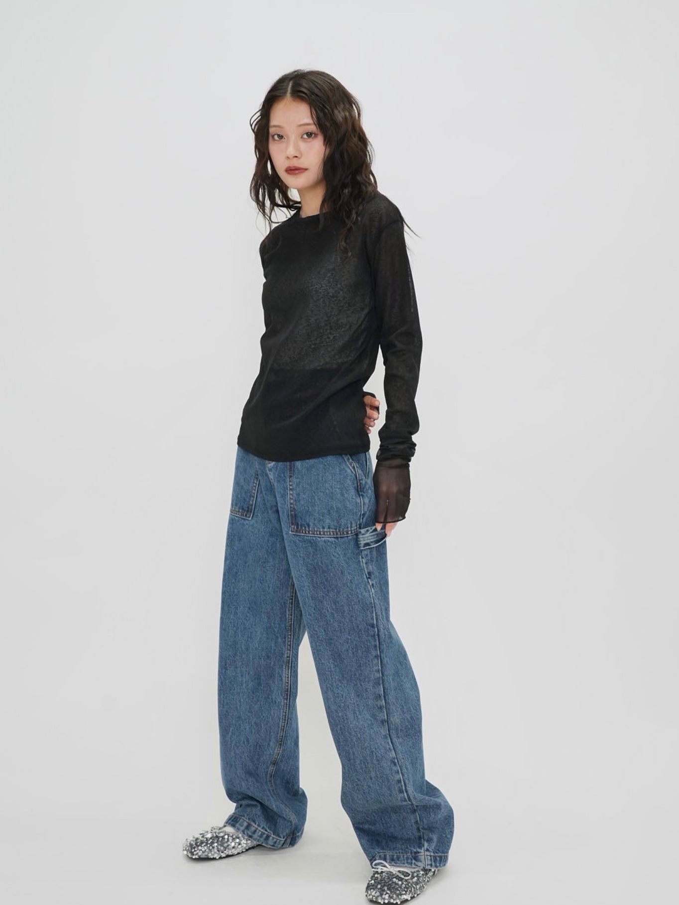 bicolor see through t