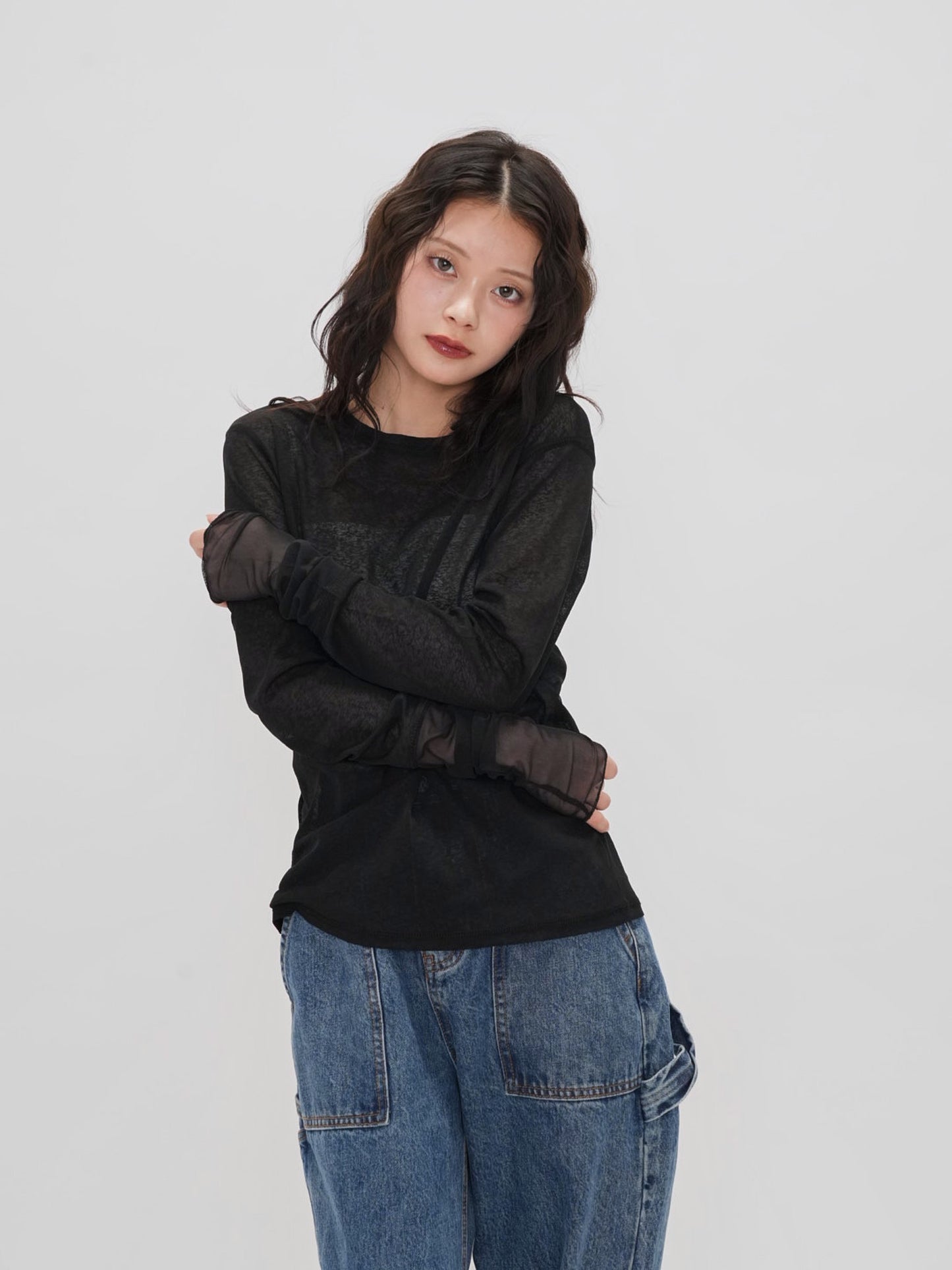 bicolor see through t