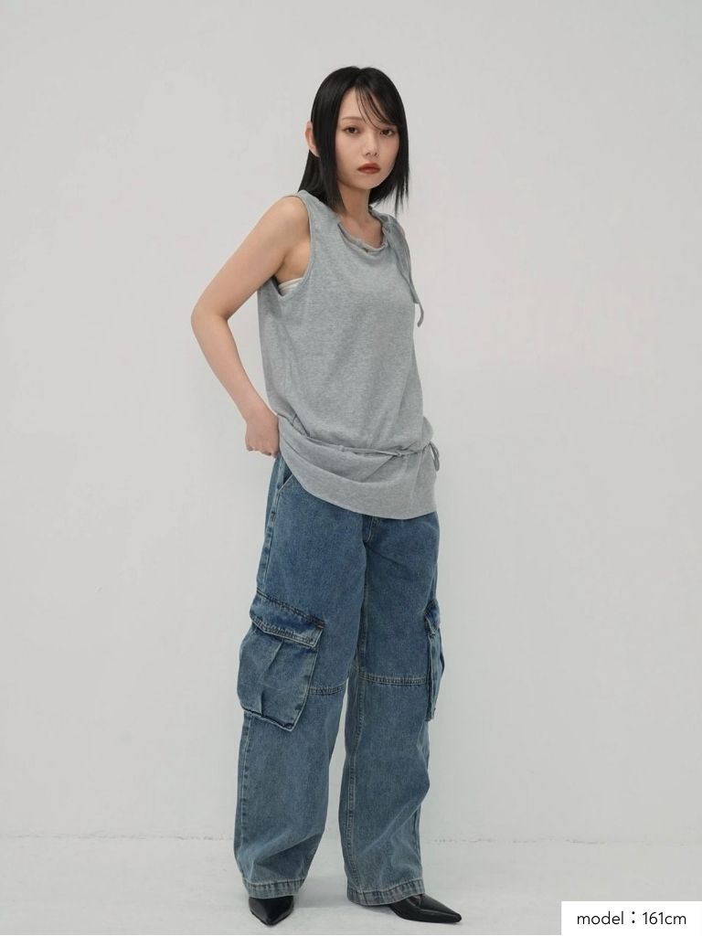 military denim pants