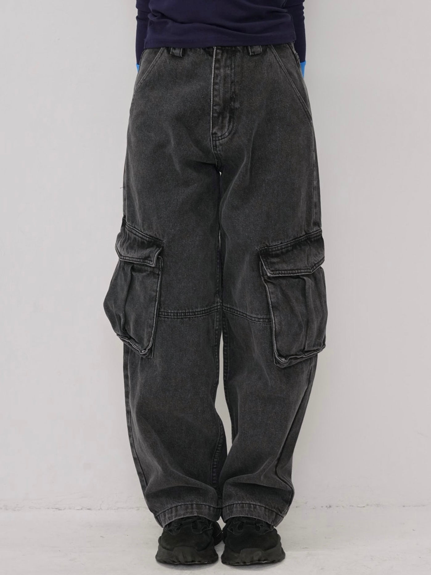 military denim pants