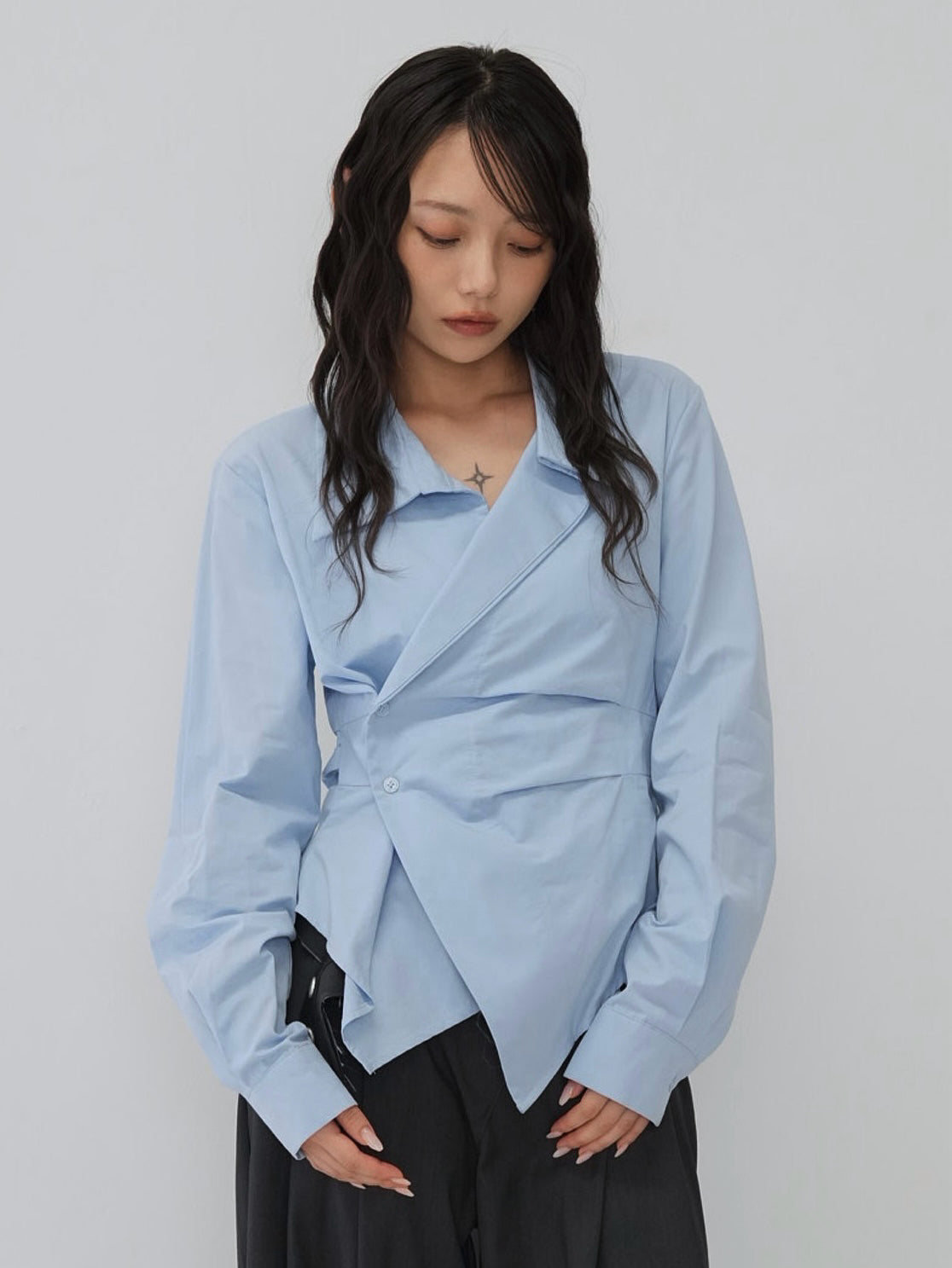 wrap ribbon shirt