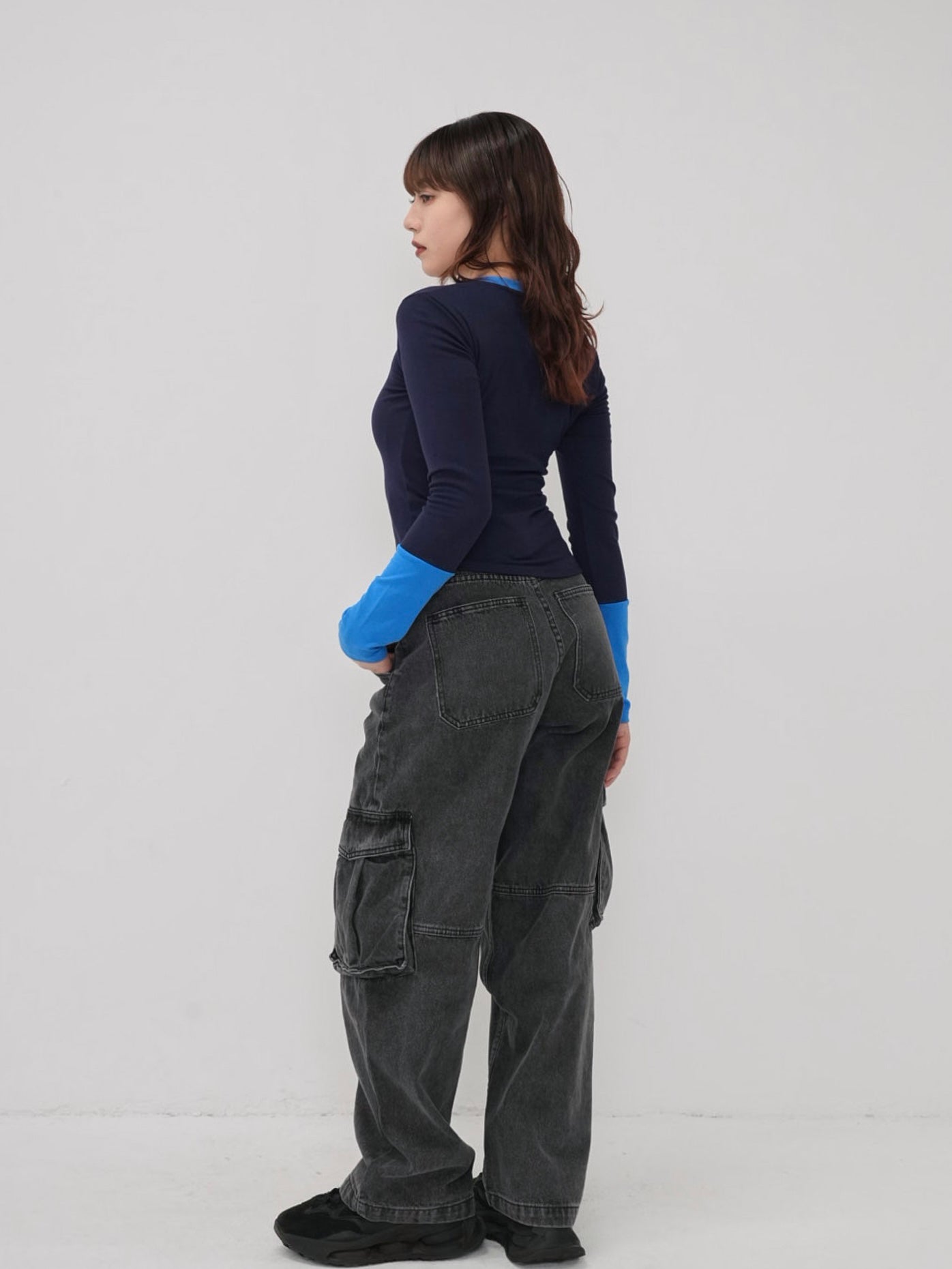 military denim pants