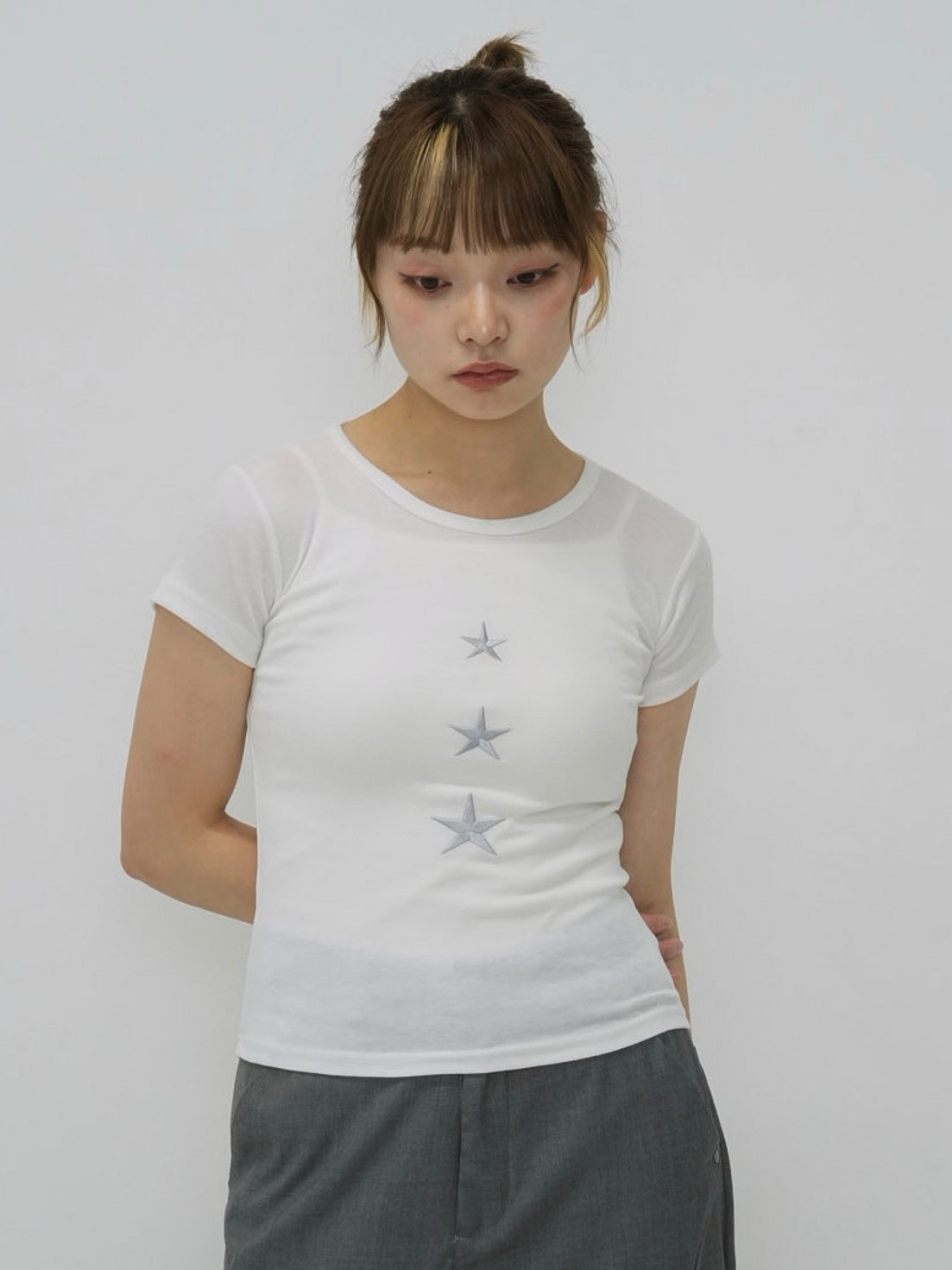 vertical star print tops
