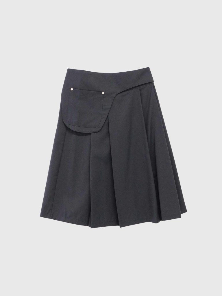 step pleats skirt