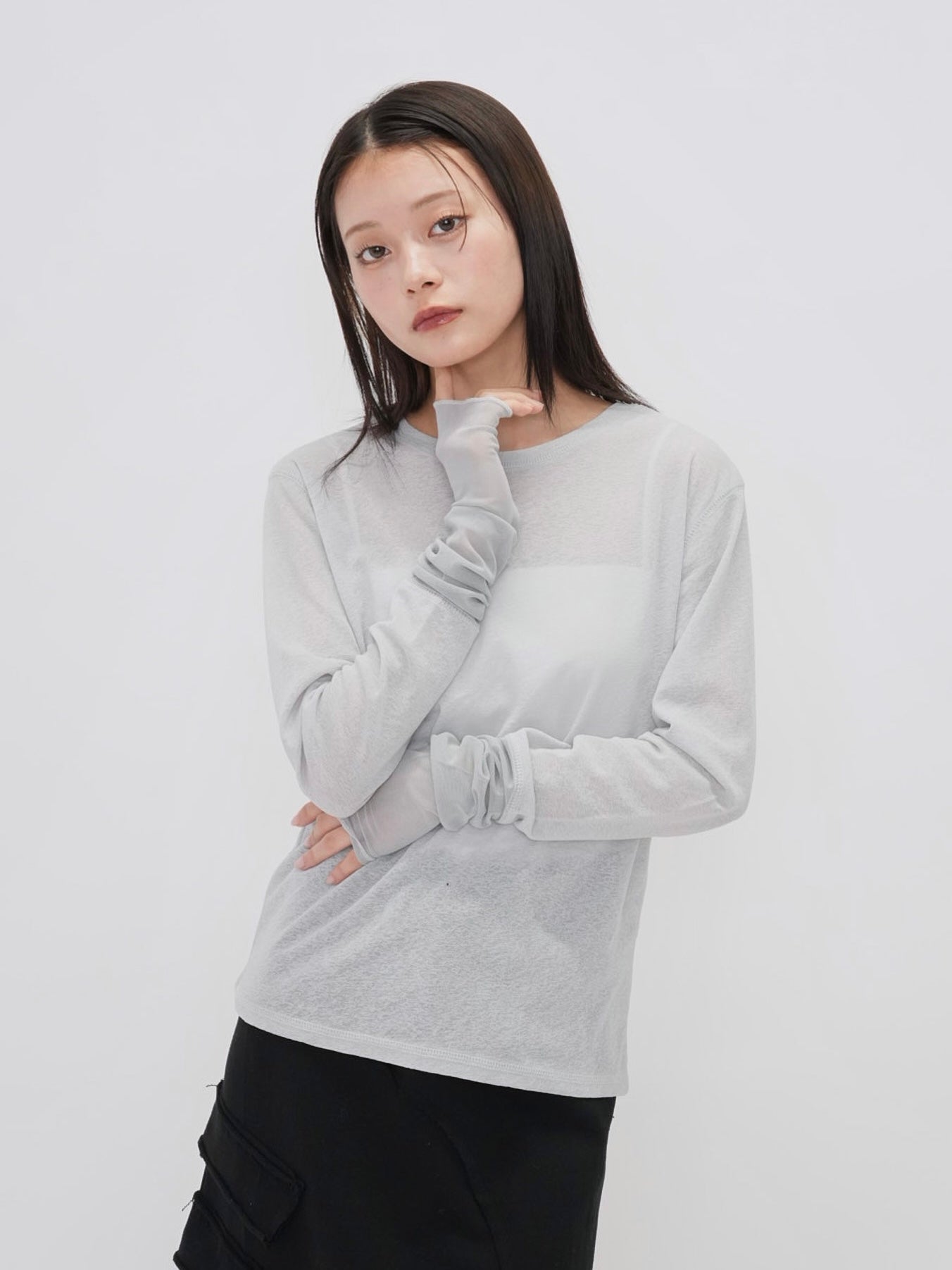 bicolor see through t