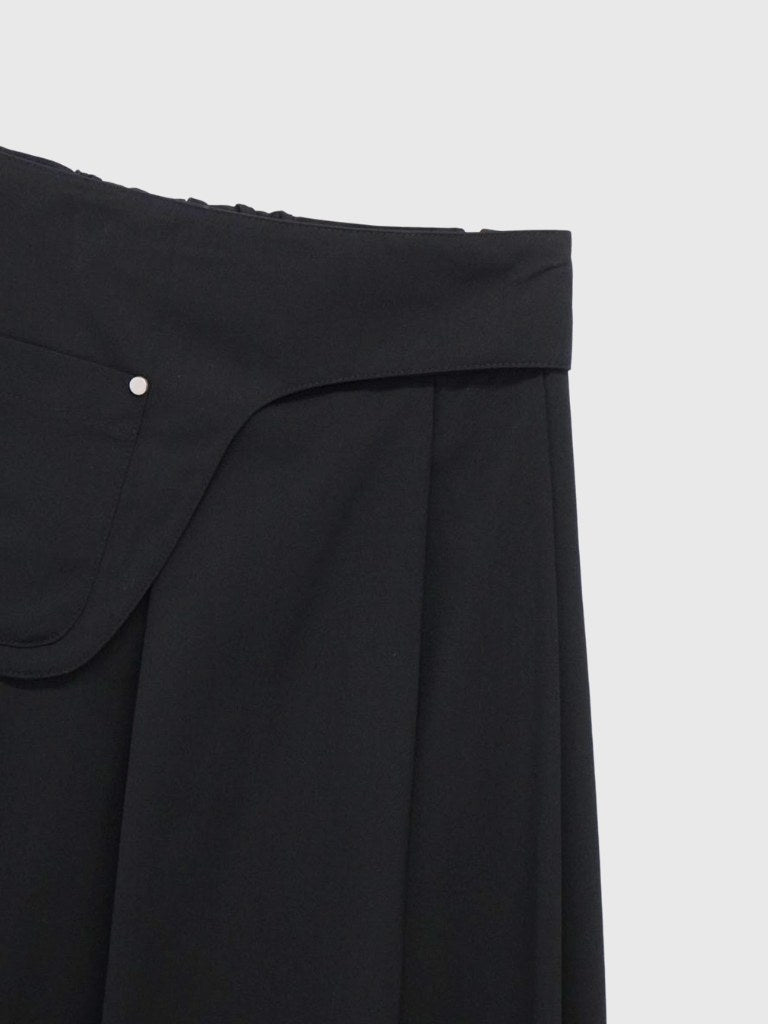 step pleats skirt
